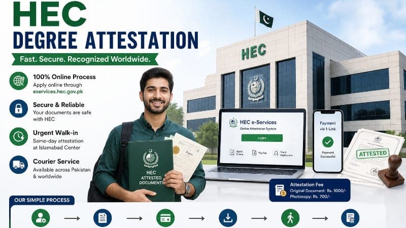 HEC Degree Attestation in Pakistan – A Complete Modern Guide