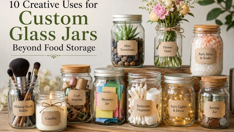 10 Creative Uses for Custom Glass Jars Beyond Food Storage