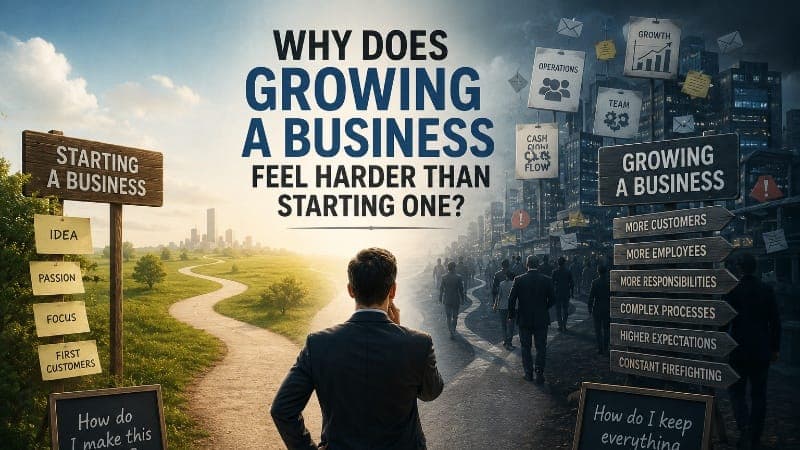 Why Does Growing a Business Feel Harder Than Starting One