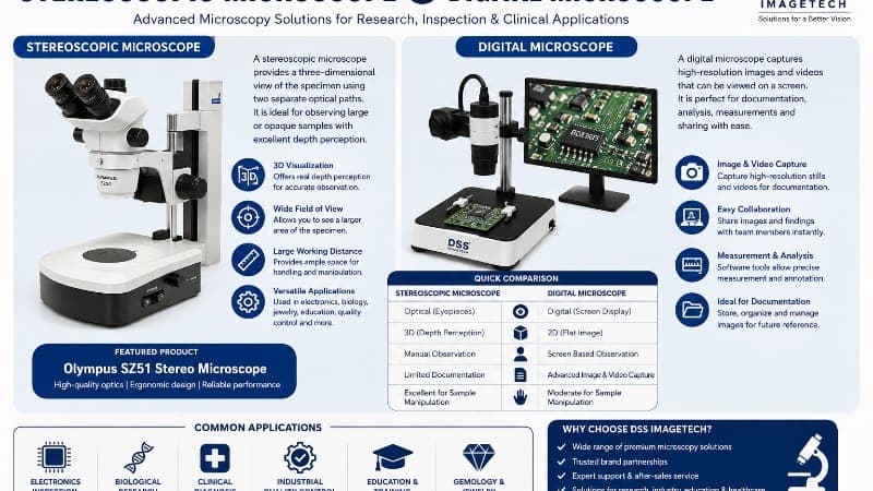 Stereoscopic Microscope vs Digital Microscope