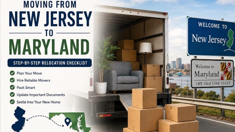 Moving From New Jersey to Maryland: Step-by-Step Relocation