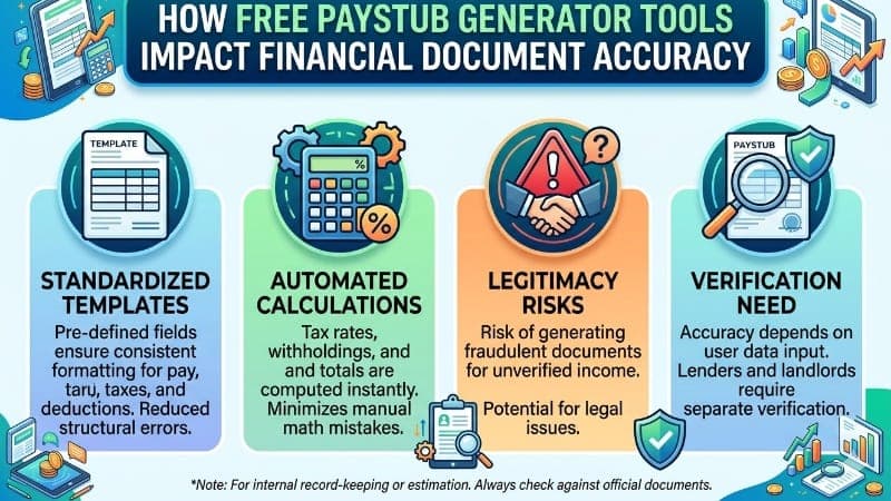 How Free Paystub Generator Tools Financial Document Accuracy