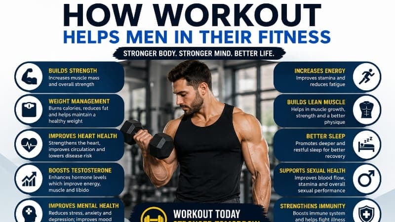 How Workout Helps Men in Their Fitness