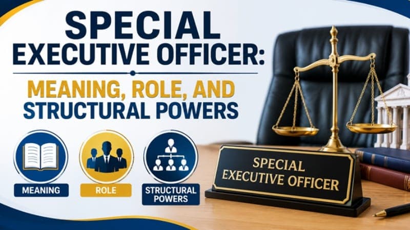 Special Executive Officer: Meaning, Role, and Powers