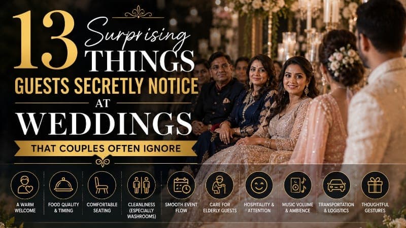 13 Wedding Details Guests Notice But Couples Miss!