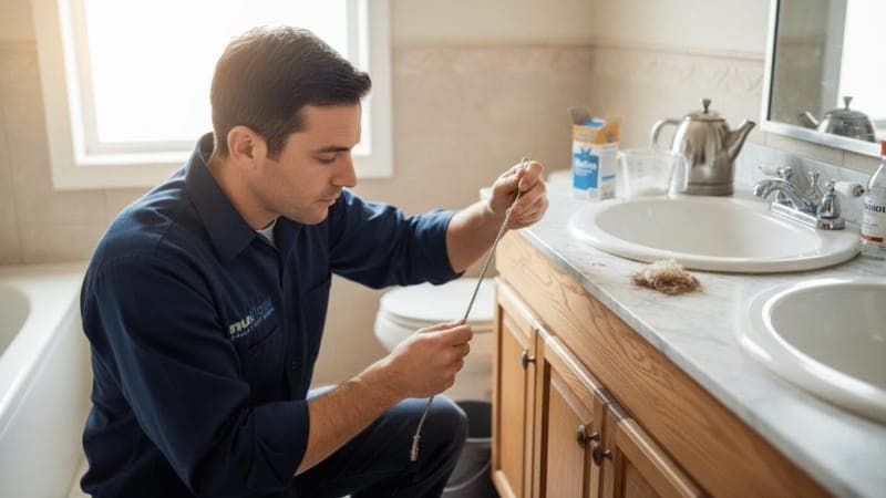 What to pour down a bathroom sink drain to unclog?