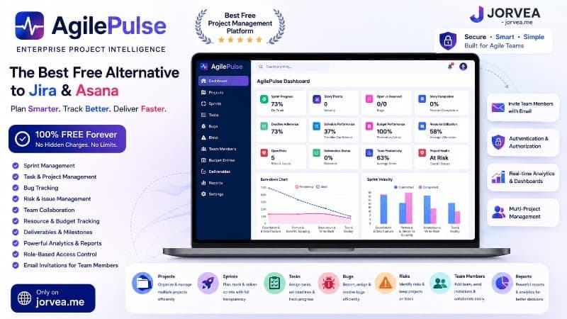 Jorvea AgilePulse: Free Jira & Asana Alternative Platform